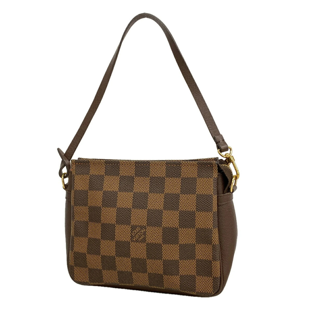 Louis Vuitton Damier Trousse Makeup Bag/Pouch N51982 Ebene (Women's)